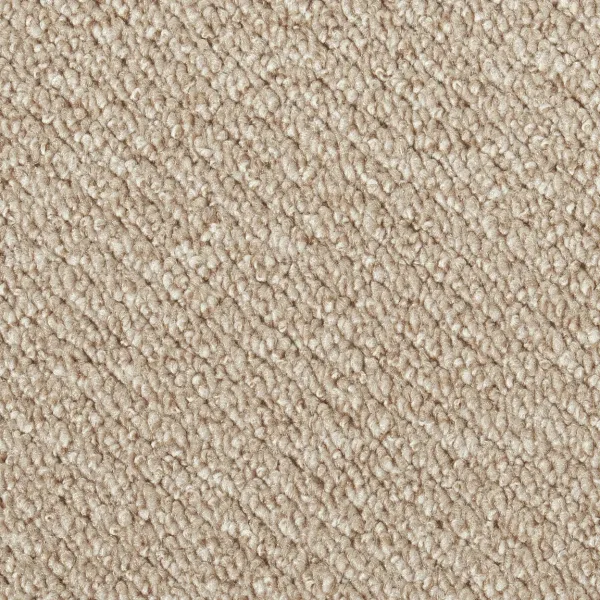 Rechteckige Draufsicht vom Vorwerk Telma Teppichboden in hellbeige – heller Teppich für luftige Raumwirkung